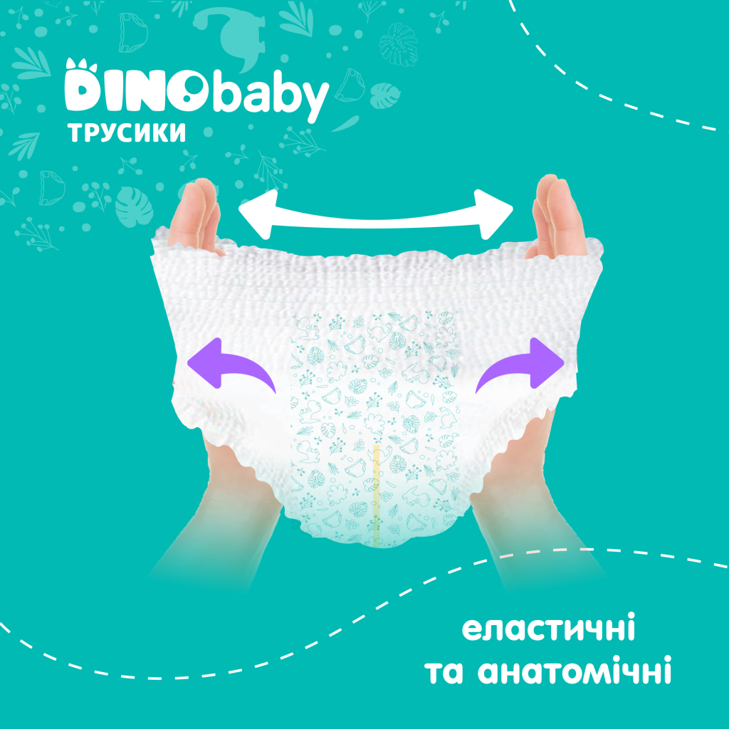 Підгузки Dino Baby Розмір 4 (7-14 кг) 120 шт (3 пачки по 40 шт) (2000998941239) - зображення 3