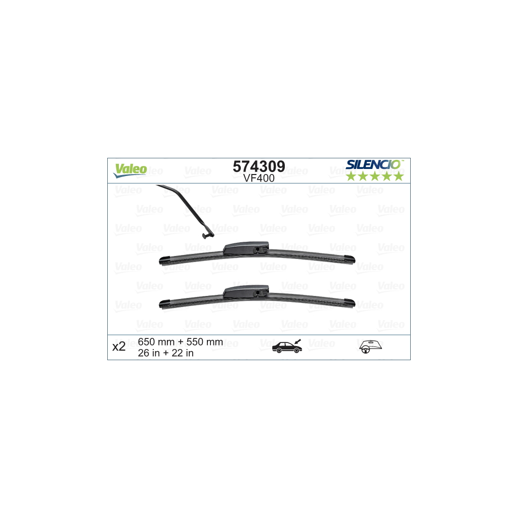 Щітка склоочисника Valeo 574309 - зображення 1