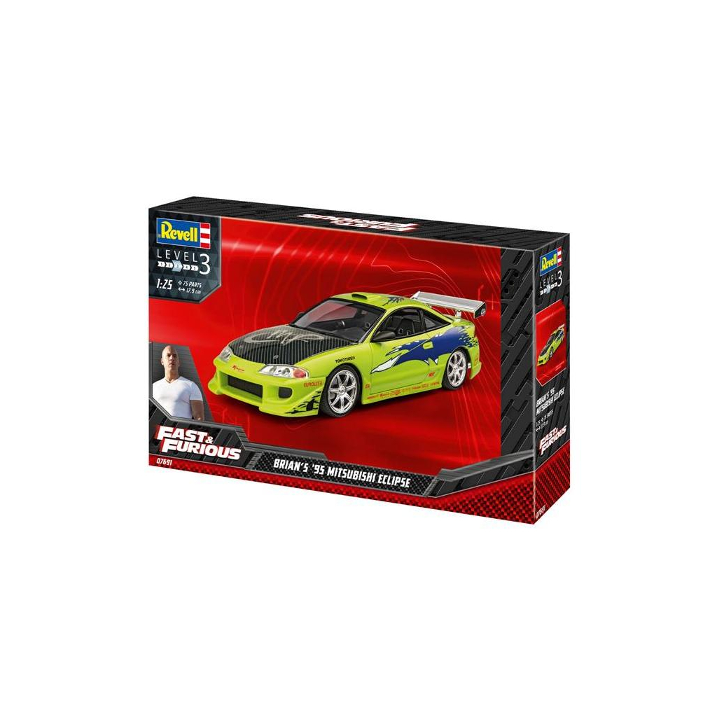 Збірна модель Revell Mitsubishi Eclipse 1995 з к/ф Форсаж рівень 3, 1:25 (RVL-07691) - зображення 1