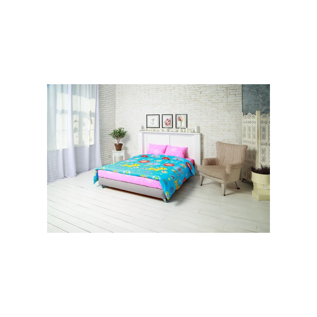 Постільна білизна Руно Yellow cat бязь набивна євро (845.116_Yellow cat) - зображення 1