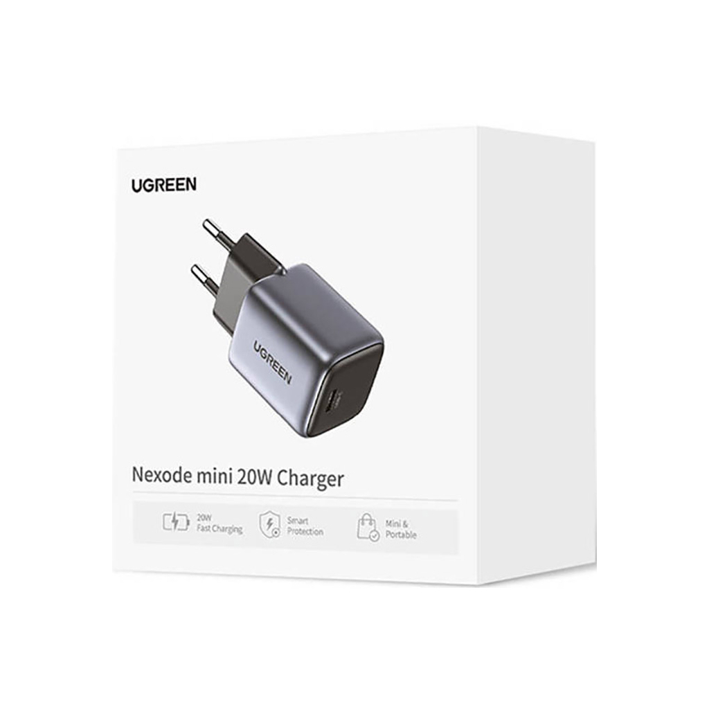 Зарядний пристрій Ugreen 20W USB C PD Nexode mini Charger CD318 (90664) - зображення 2