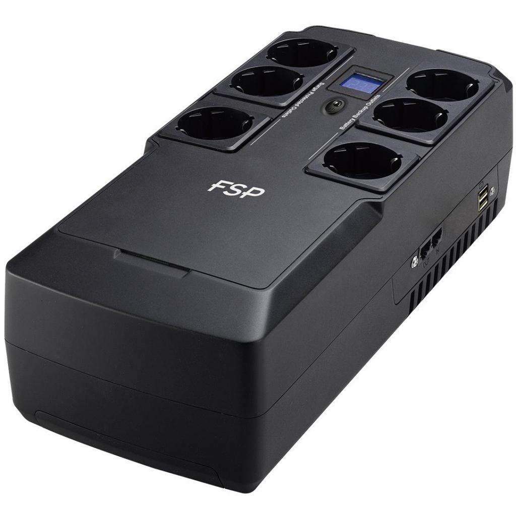 Пристрій безперебійного живлення FSP NanoFit 600VA Schuko (PPF3602303) - зображення 1