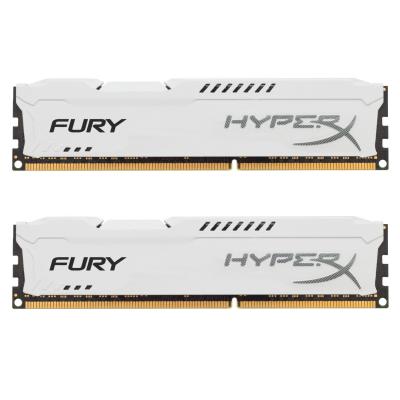 Модуль пам'яті для комп'ютера DDR3 16Gb (2x8GB) 1600 MHz HyperX Fury White Kingston Fury (ex.HyperX) (HX316C10FWK2/16) - зображення 1