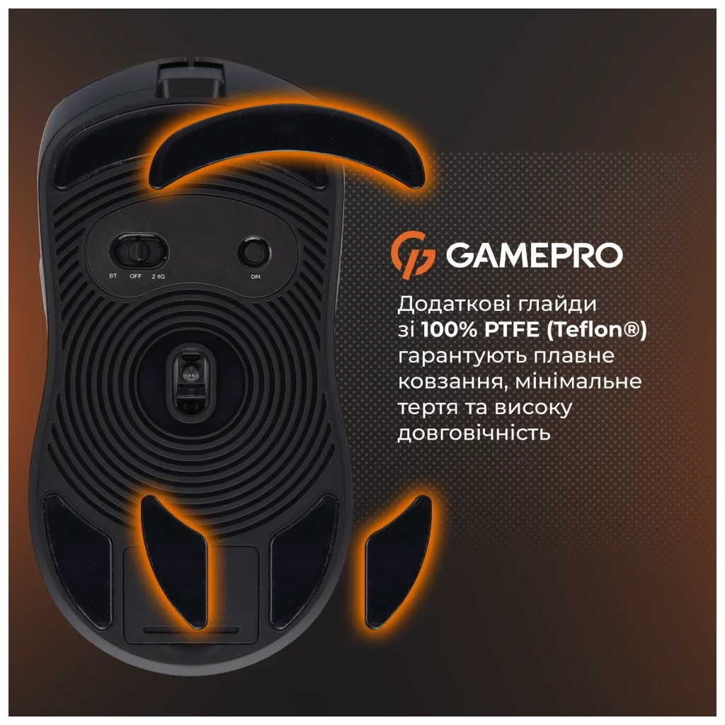 Мишка GamePro Genesis Ranker Wireless/Bluetooth/USB Black (GM012B) - зображення 7