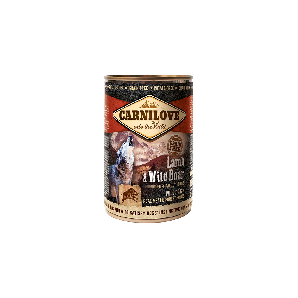 Консерви для собак Carnilove Dog з ягням та кабаном 400 г (8595602511631) - зображення 1