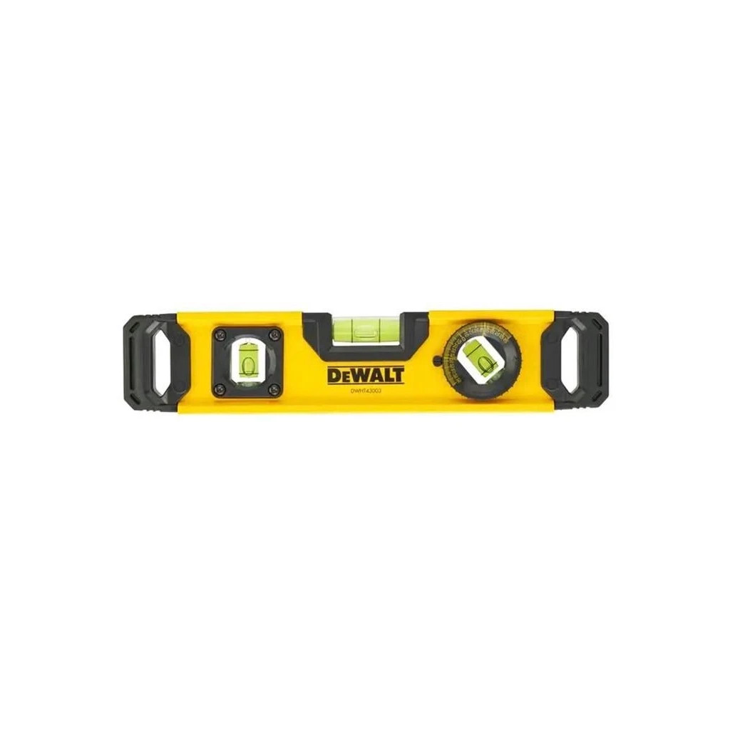 Рівень DeWALT TORPEDO алюмінієвий, 3 капсули, 230 мм (DWHT0-43003) - изображение 1