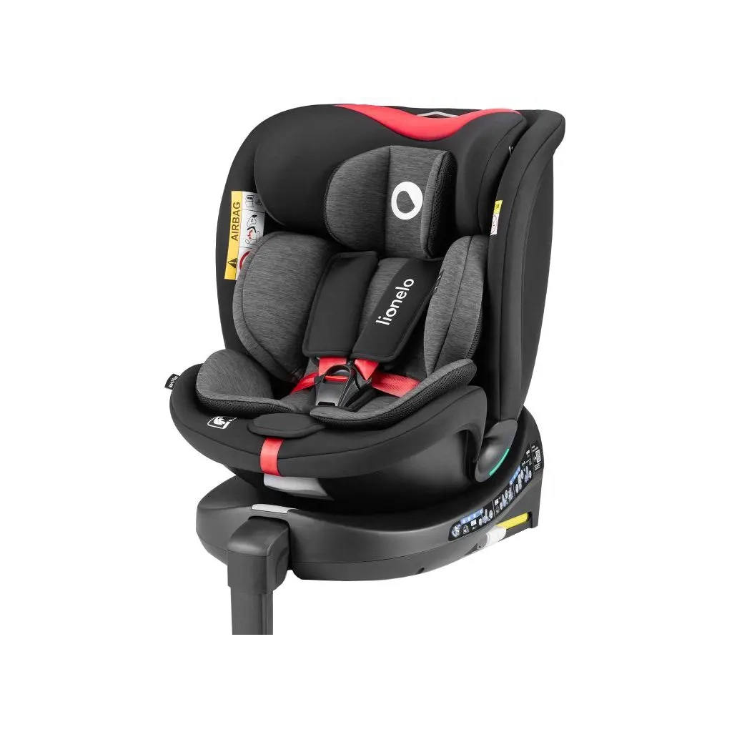 Автокрісло Lionelo Navy I-Size Black Red (LO-NAVY I-SIZE BLACK RED) - зображення 1