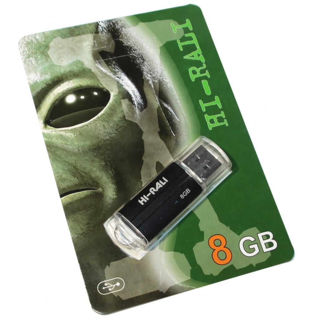 USB флеш накопичувач Hi-Rali 8GB Corsair Series Black USB 2.0 (HI-8GBCORBK) - зображення 1