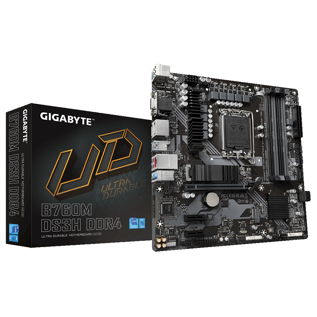 Материнська плата GIGABYTE B760M DS3H DDR4 - зображення 2