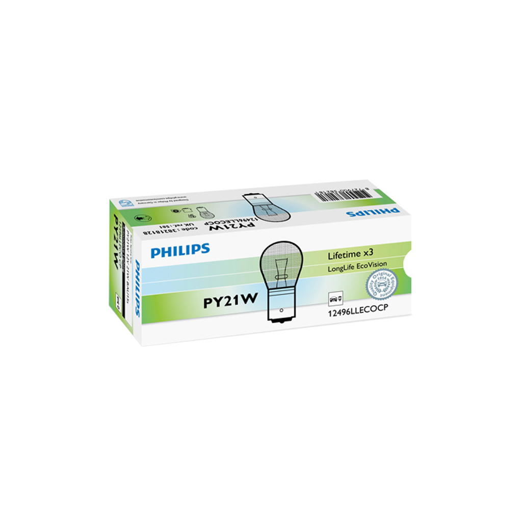 Автолампа Philips 21W (12496 LLECO CP) - зображення 2