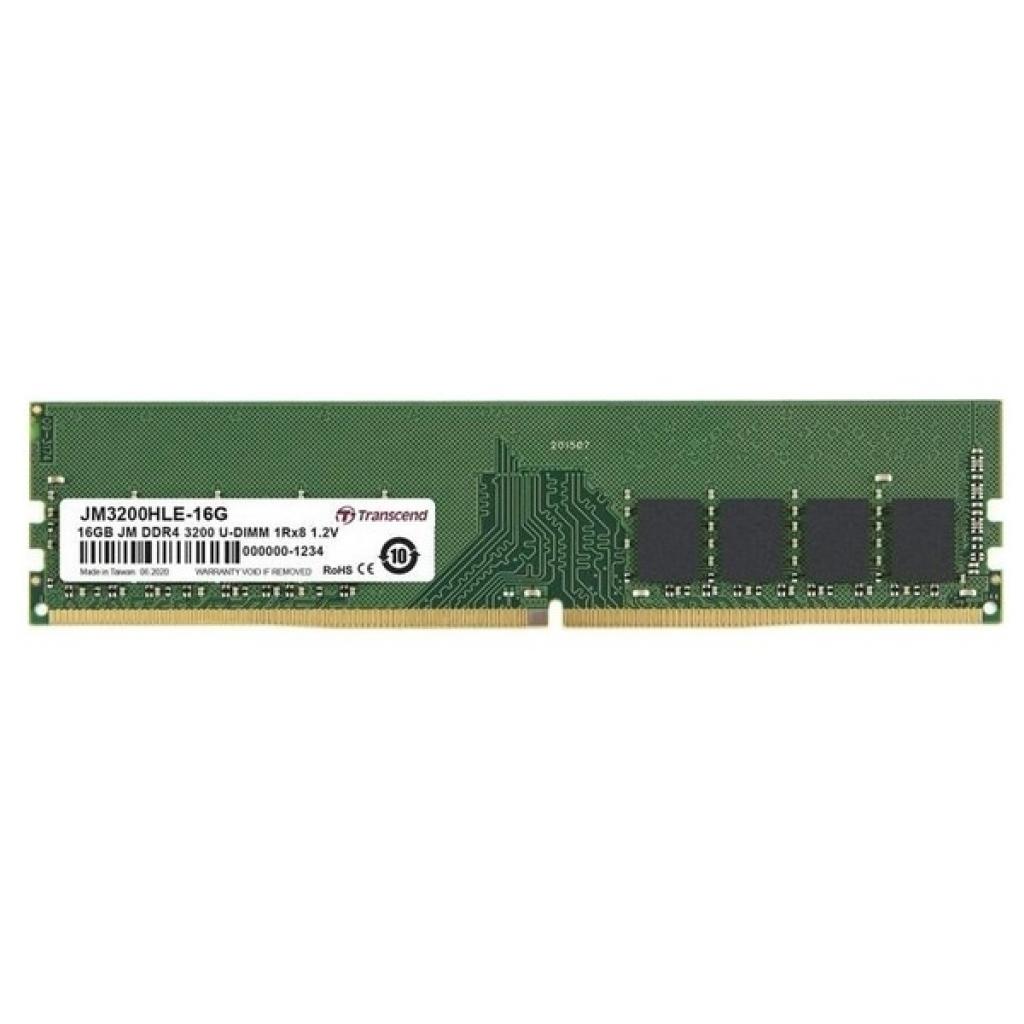 Модуль пам'яті для комп'ютера DDR4 16GB 3200 MHz Transcend (JM3200HLE-16G) - зображення 1