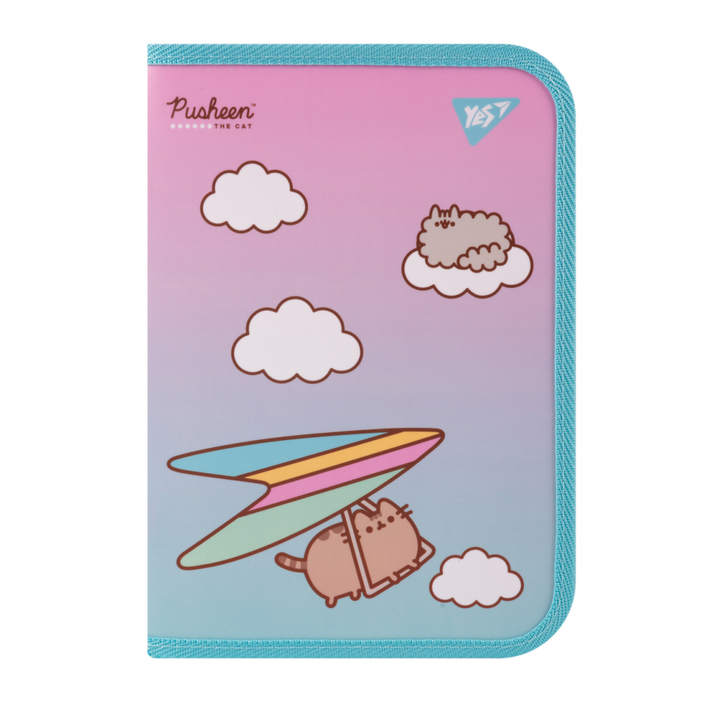Папка для зошитів Yes пластикова на блискавці Pusheen Stormy В5 (492204) - зображення 1