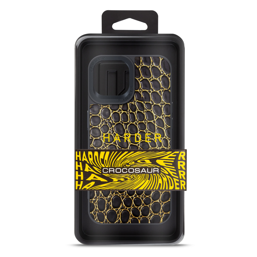 Чохол до мобільного телефона Harder Crocosaur Apple iPhone 14 Black (ARM76713) - зображення 3