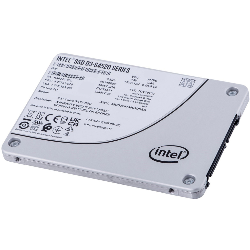 Накопичувач SSD 2.5" 7.68TB D3-S4520 INTEL (SSDSC2KB076TZ01) - зображення 2