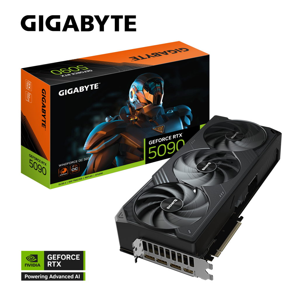 Відеокарта GIGABYTE GeForce RTX5090 32GB WINDFORCE OC (GV-N5090WF3OC-32GD) - зображення 11