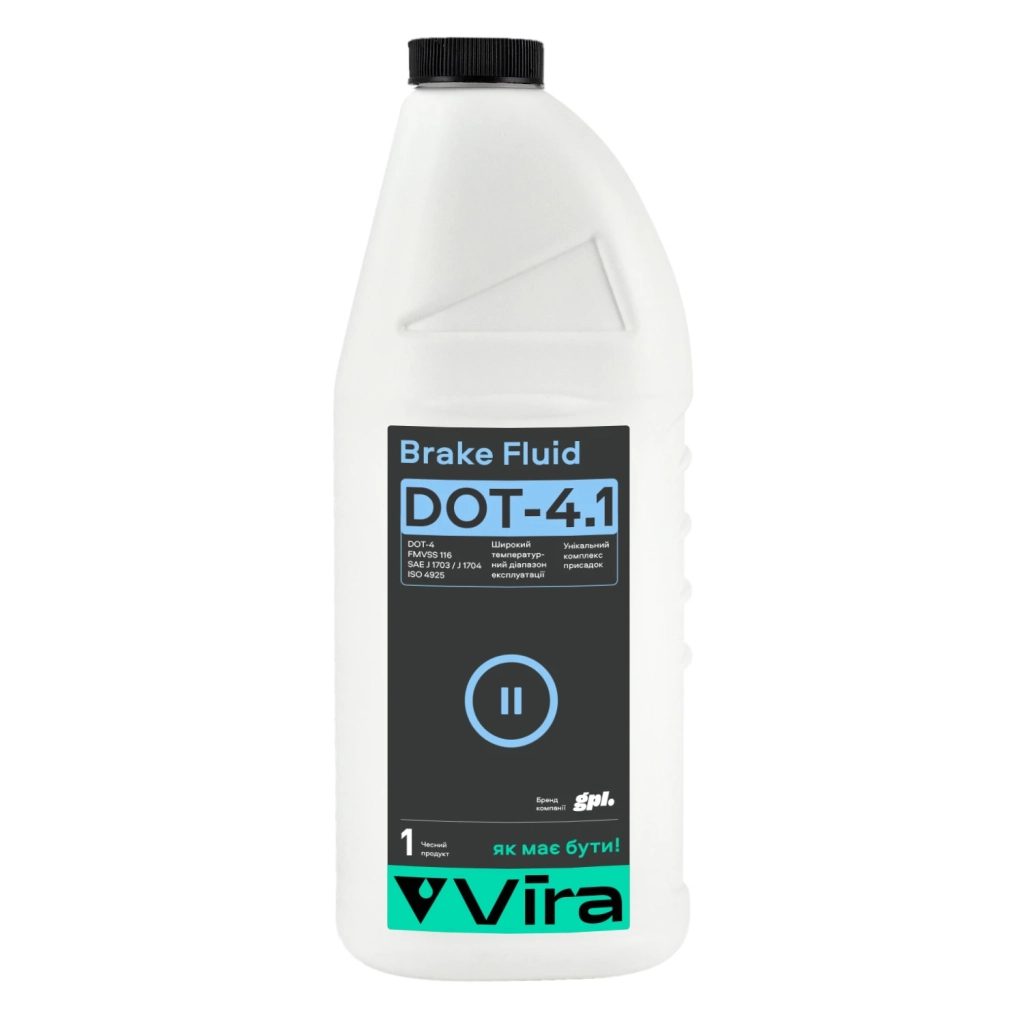 Гальмівна рідина VIRA Brake Fluid DOT-4.1 1 л (VI1102) - зображення 1