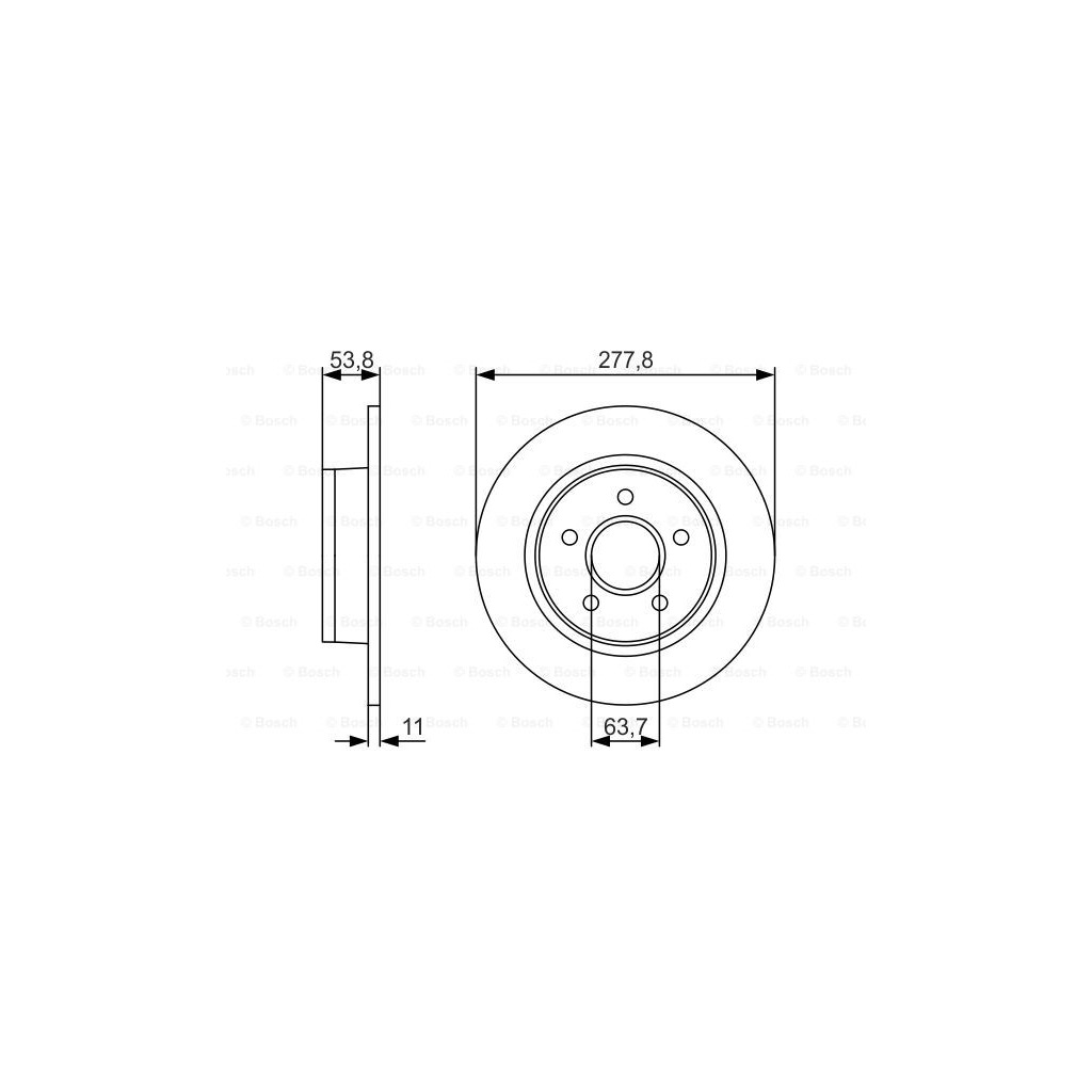Гальмівний диск Bosch 0 986 479 S51 - зображення 5