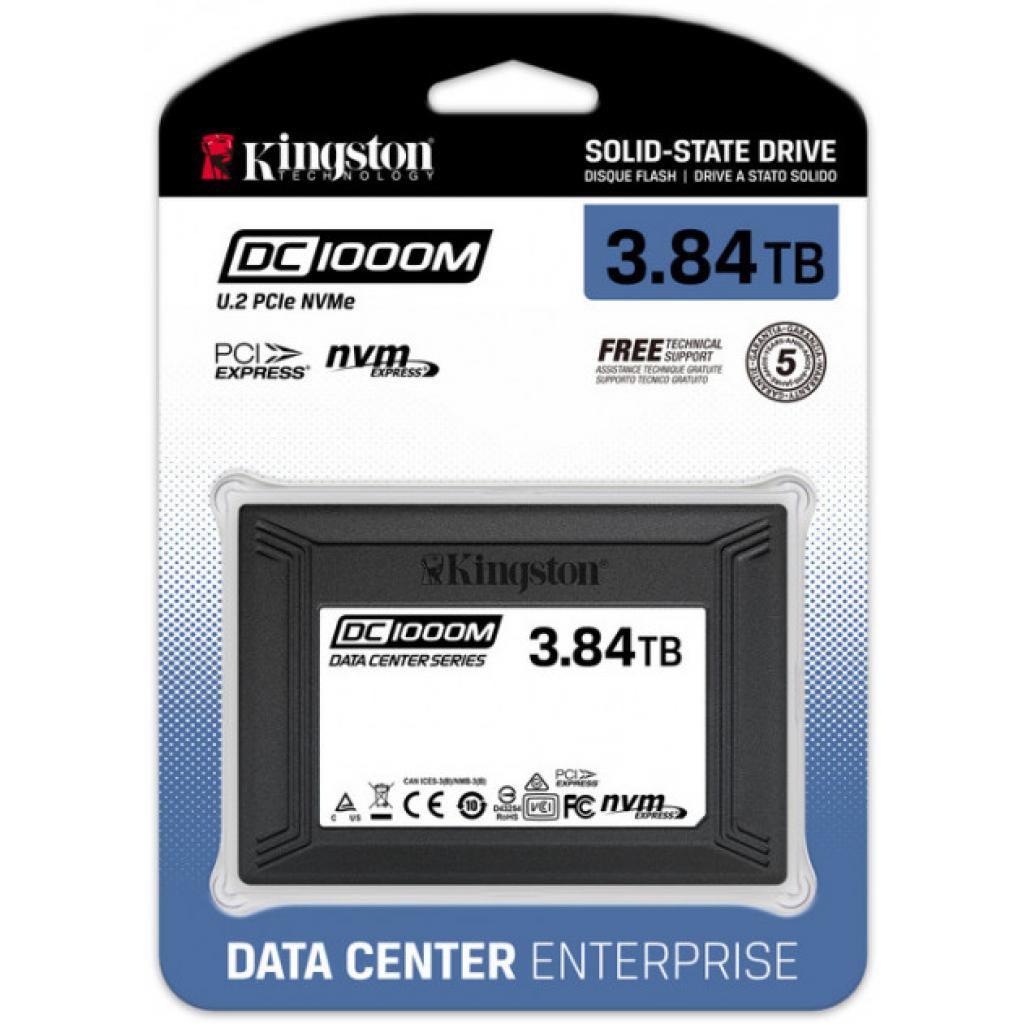 Накопичувач SSD U.2 2.5" 3.84GB Kingston (SEDC1000M/3840G) - зображення 3