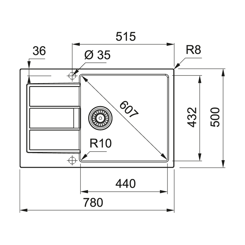 Мийка кухонна Franke Sirius 2.0 S2D 611-78 XL/143.0621.335 (143.0621.335) - зображення 5