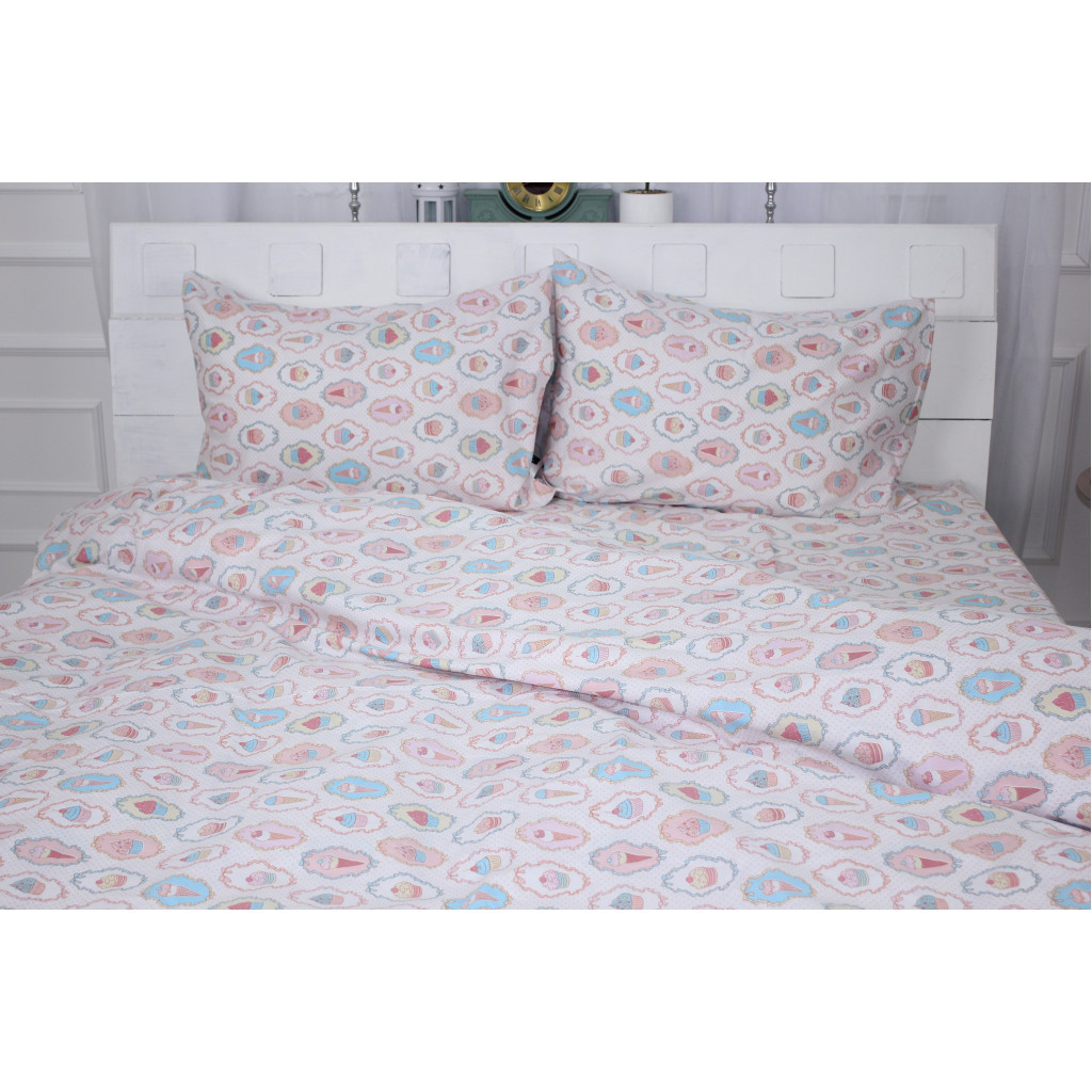 Постільна білизна MirSon Бязь Ranforce Elite 17-0400 Nyami King Size (2200004703121) - зображення 1