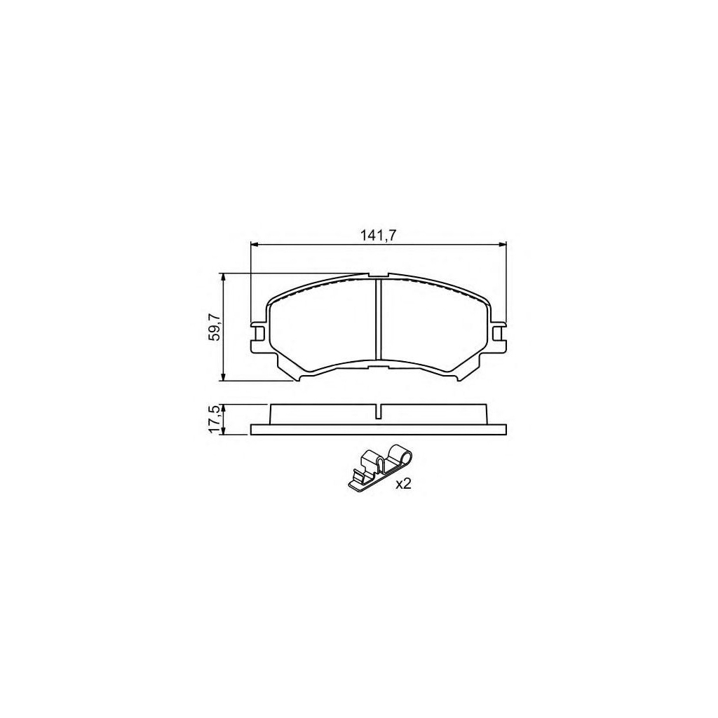 Гальмівні колодки Bosch 0 986 494 720 - зображення 1
