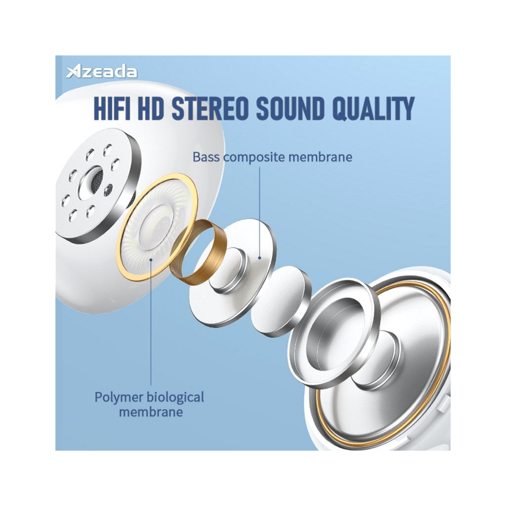 Навушники Proda Azeada Lingcon 4th Mini TWS BT-112 White (PRD-BT112WT) - зображення 9