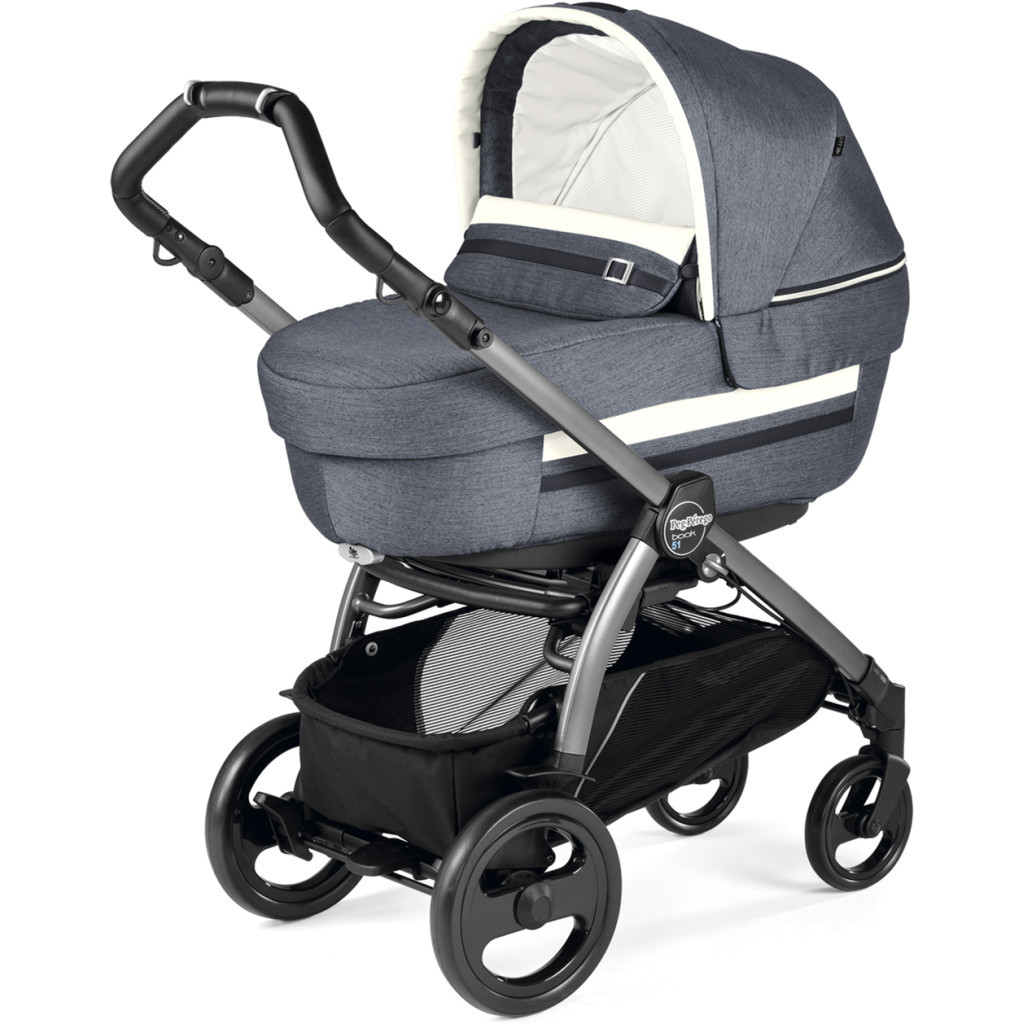 Коляска Peg-Perego 2 в 1 Book Plus S Luxe Mirage Сіро-синя (PACK01-00000000002) - зображення 1