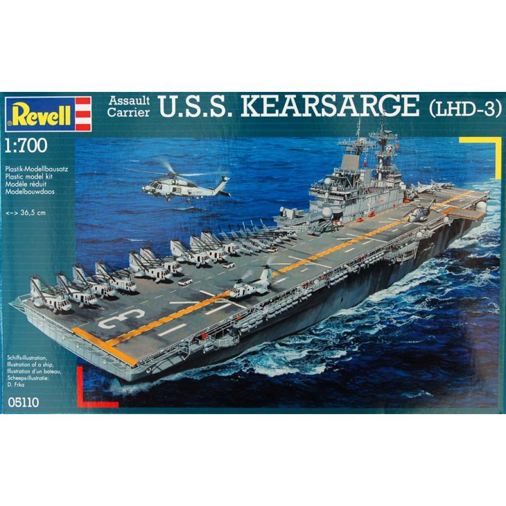 Збірна модель Revell Десантний корабель U.S.S. Kearsarge (LHD-3) 1:700 (5110) - зображення 1