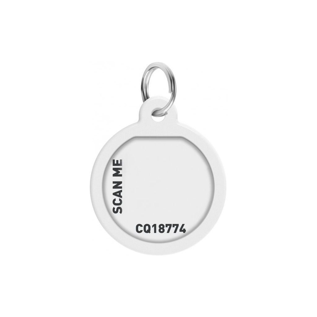 Адресник для тварин WAUDOG Smart ID з QR паспортом "Божевільне кохання", круг 25 мм (0625-1007ru-eng) - зображення 3