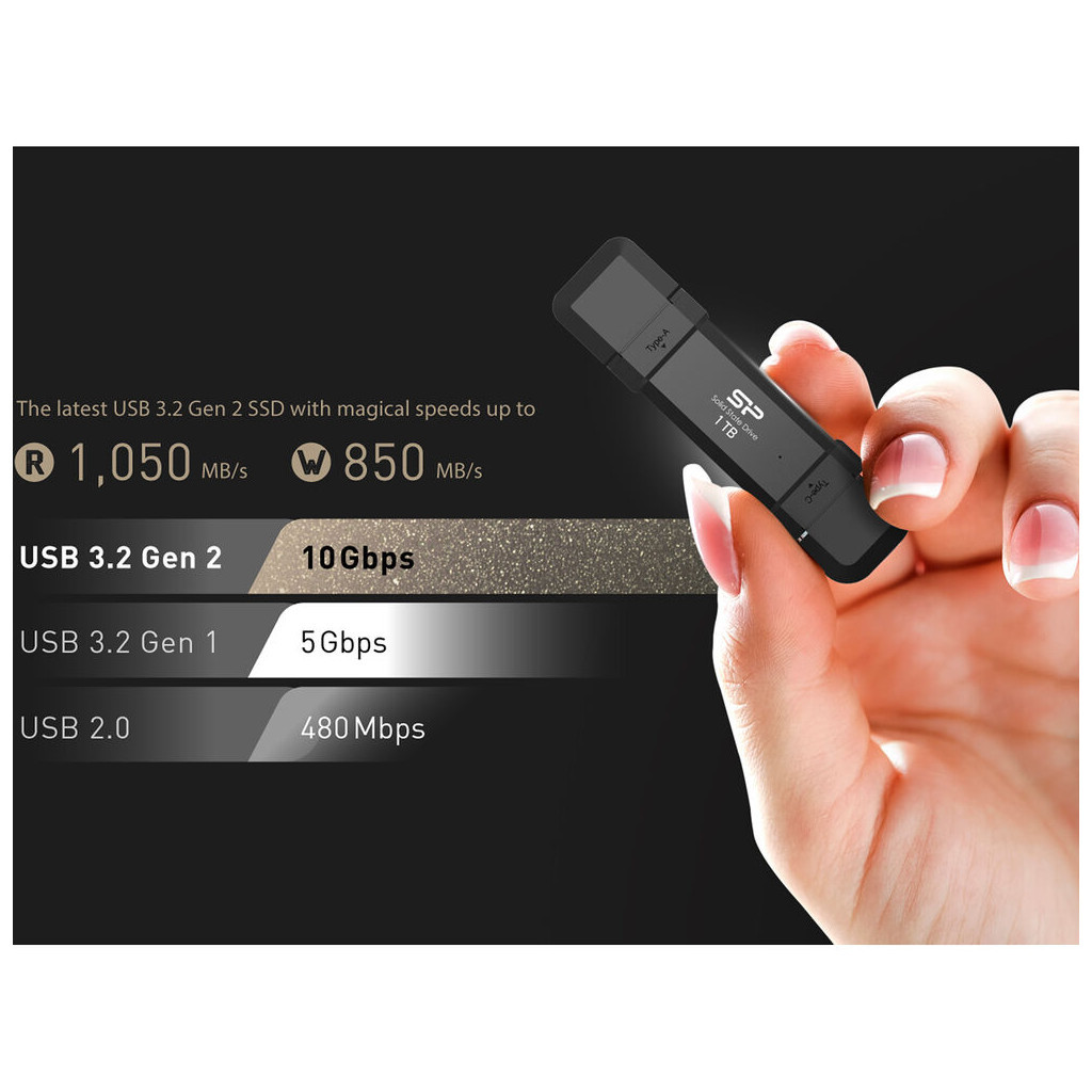 Накопичувач SSD USB 3.2 1TB DS72 Silicon Power (SP001TBUC3S72V1K) - зображення 5