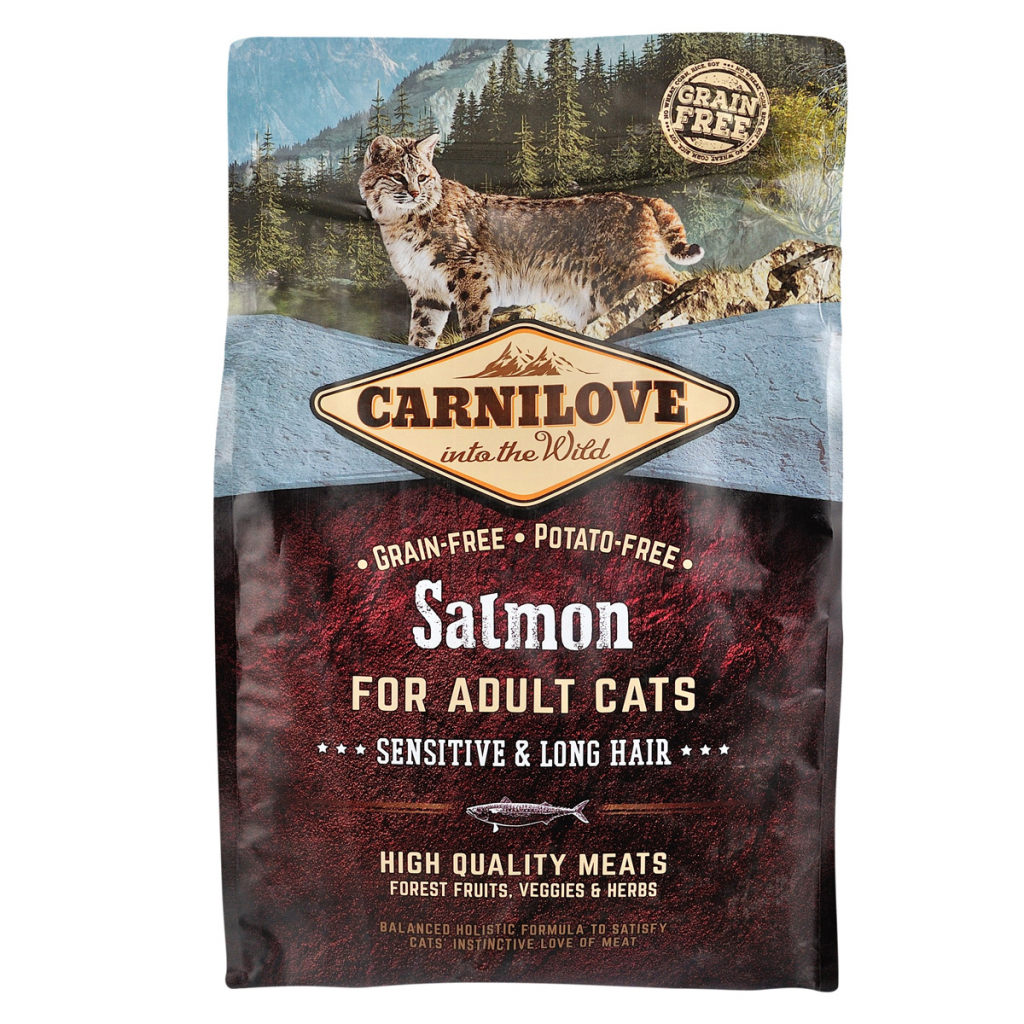 Сухий корм для кішок Carnilove Cat Sensitive and Long Hair 2 кг (8595602512287) - зображення 1