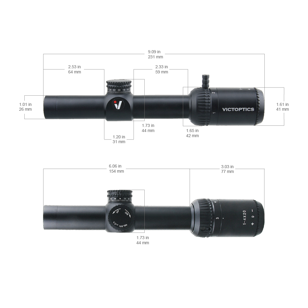 Оптичний приціл Vector Optics ZOD 1-4x20 (25.4 мм) SFP VMD-2 (OPSL18) - зображення 3
