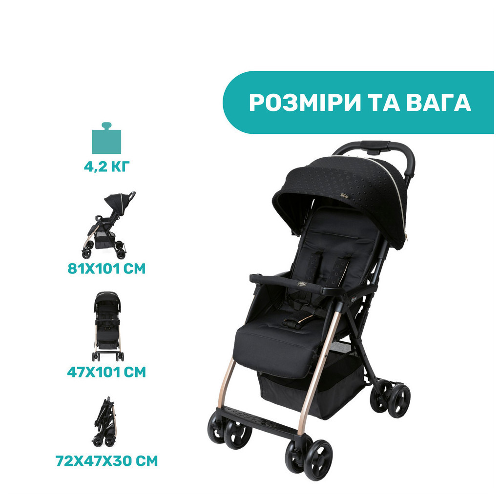 Коляска Chicco Ohlala 3 Black Re-Lux (79733.56) - зображення 12