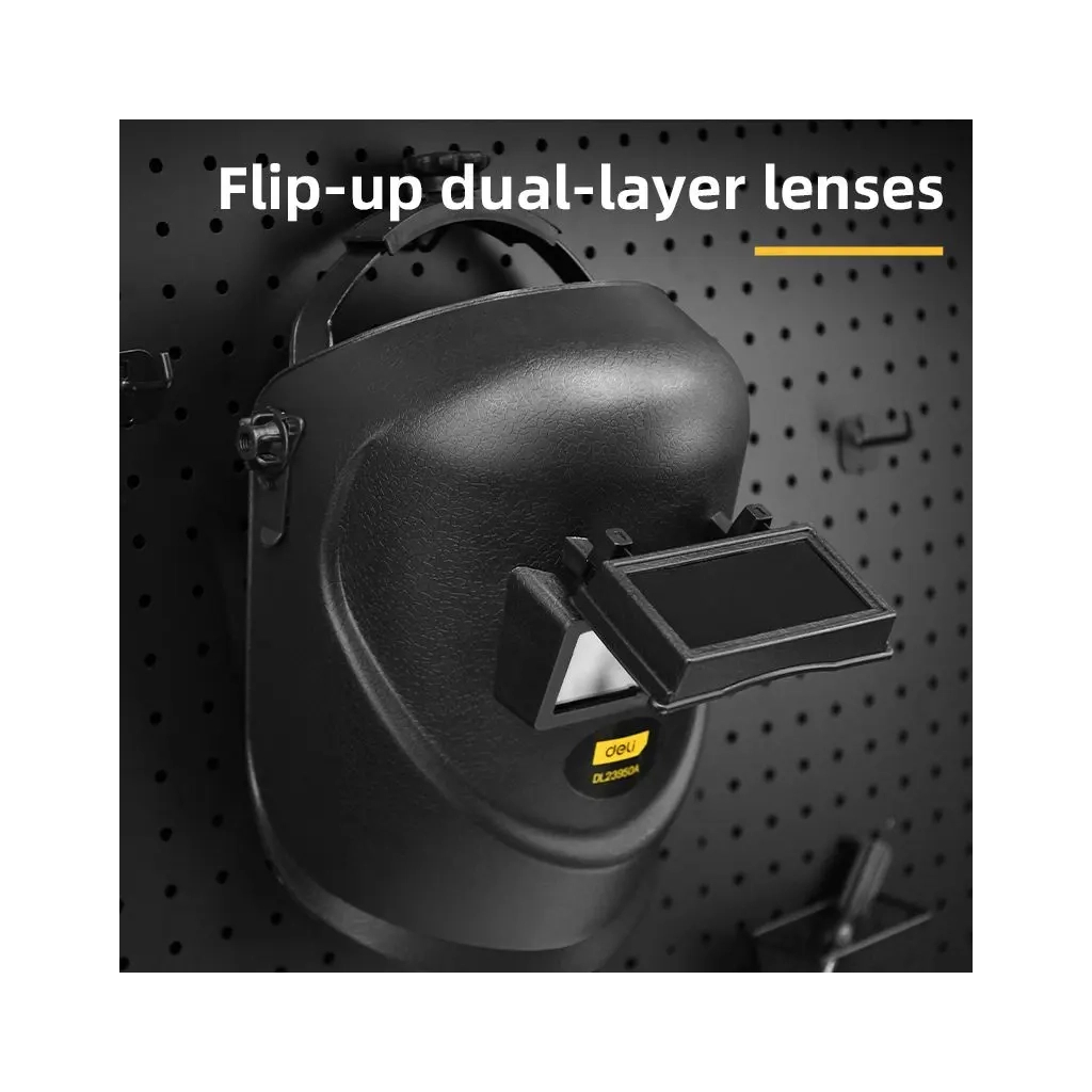 Маска зварювальника Deli 275 x 220 x 190 мм (EDL23950A) - picture 3