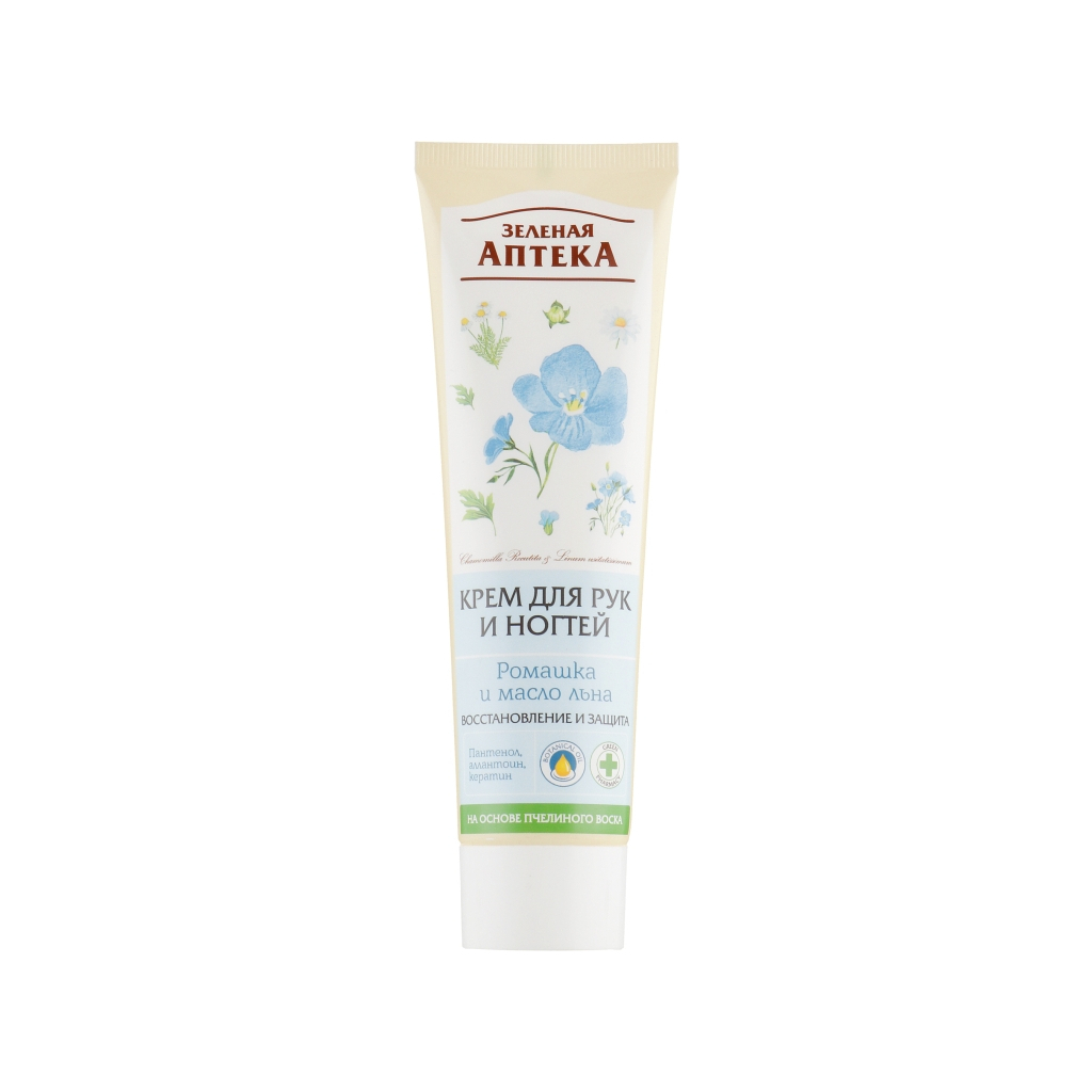 Крем для рук Зелена Аптека Ромашка та олія льону 100 мл (4823015905810) - изображение 1