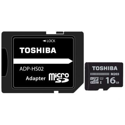 Карта пам'яті Toshiba 16GB microSD class 10 USH-I U1 (THN-M203K0160EA) - зображення 1