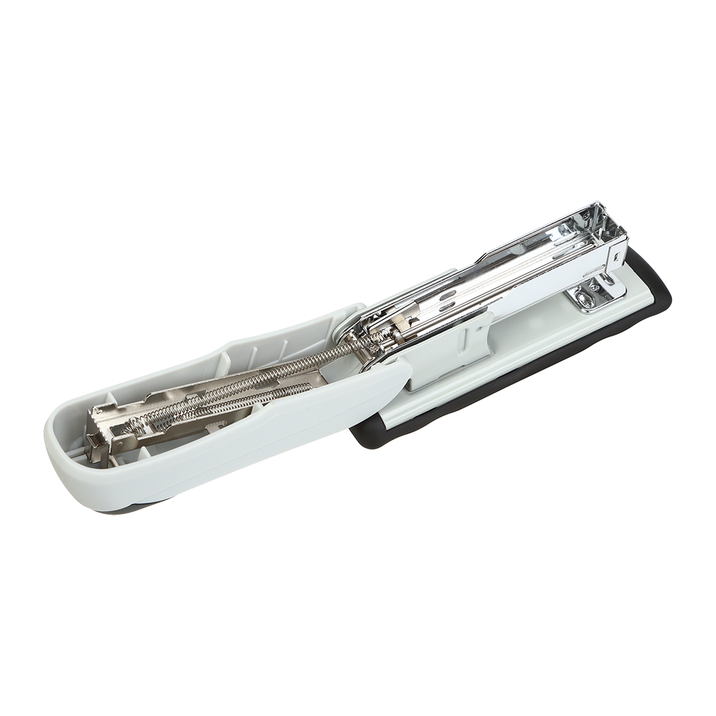 Степлер Buromax пластиковий, 20 аркушів, (скоби №24; 26), 110 х 34 х 53 мм, сірий (BM.4225-09) - зображення 3