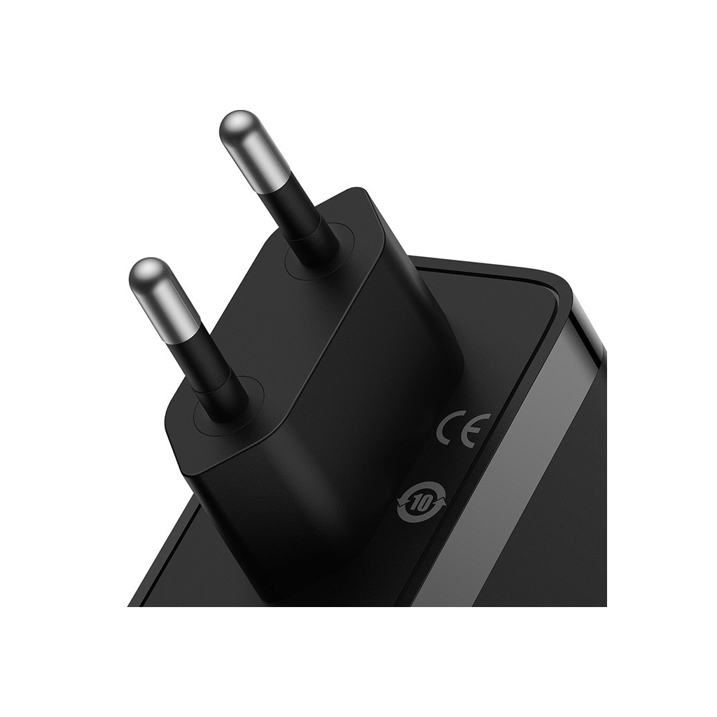 Зарядний пристрій Baseus 2xUSB-C 140W + 1xUSB GaN + cable USB-C to USB-C black (CCGP100201) - зображення 5