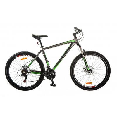 Велосипед Optimabikes 27.5" GRAVITY 2018 AM 14G DD рама-19" Al чорно-зелений (OPS-OP-27.5-025) - зображення 1