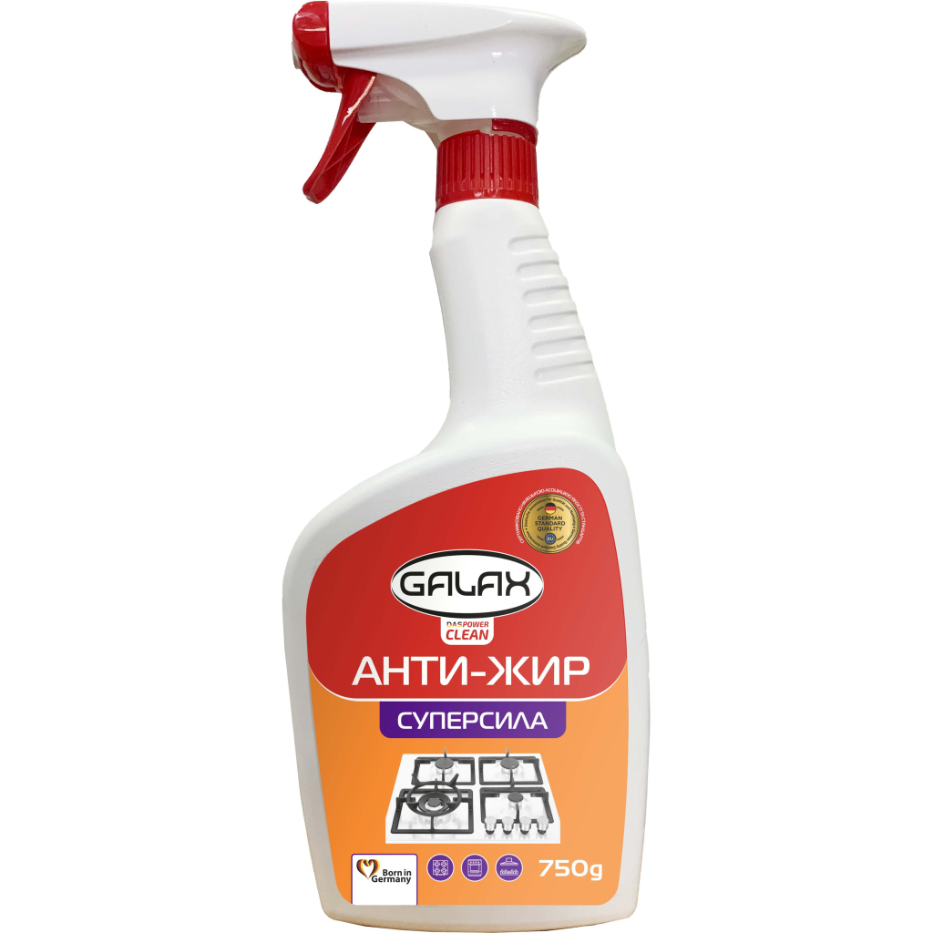 Спрей для чищення кухні Galax das PowerClean Анти-Жир Суперсила 750 г (4260637721990) - зображення 1