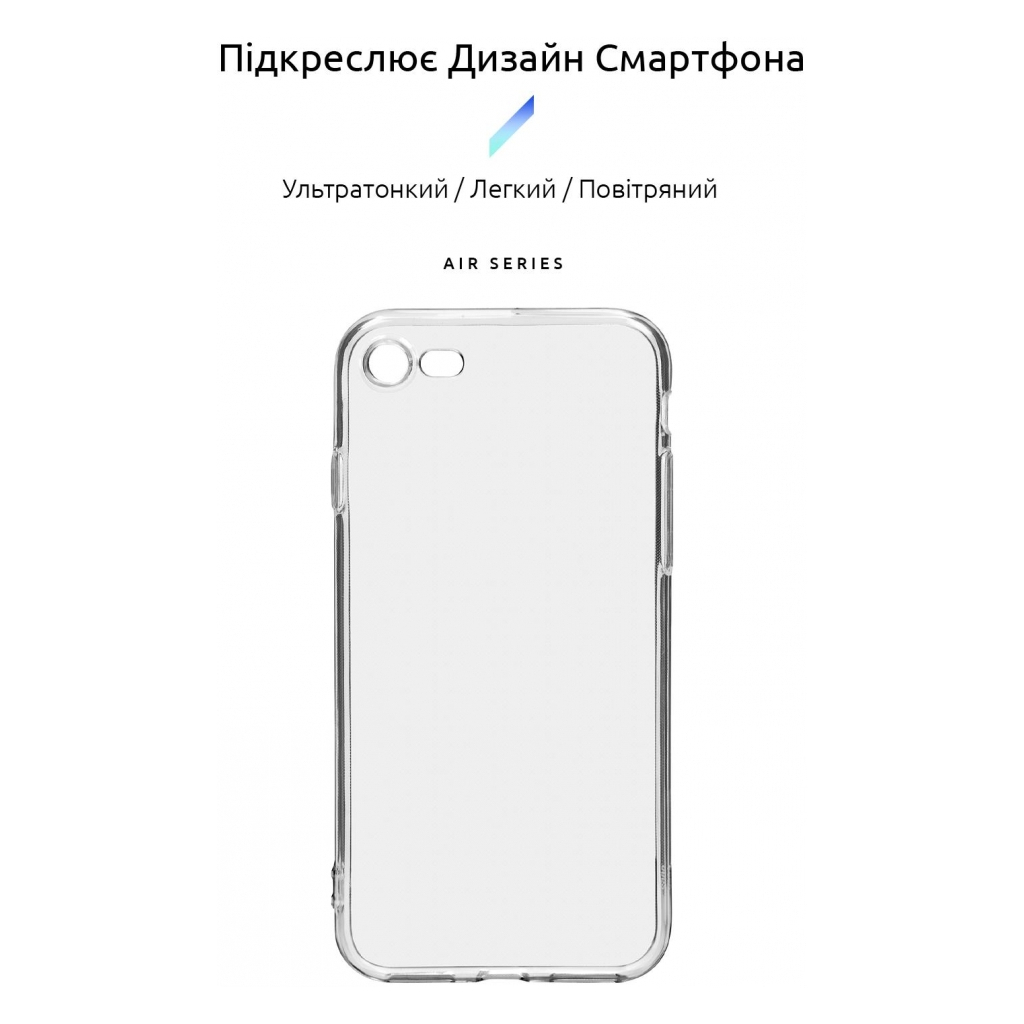 Чохол до мобільного телефона Armorstandart Air Series Apple iPhone SE 2022/2020/8/7 Camera cover Transparent (ARM70010) - зображення 3