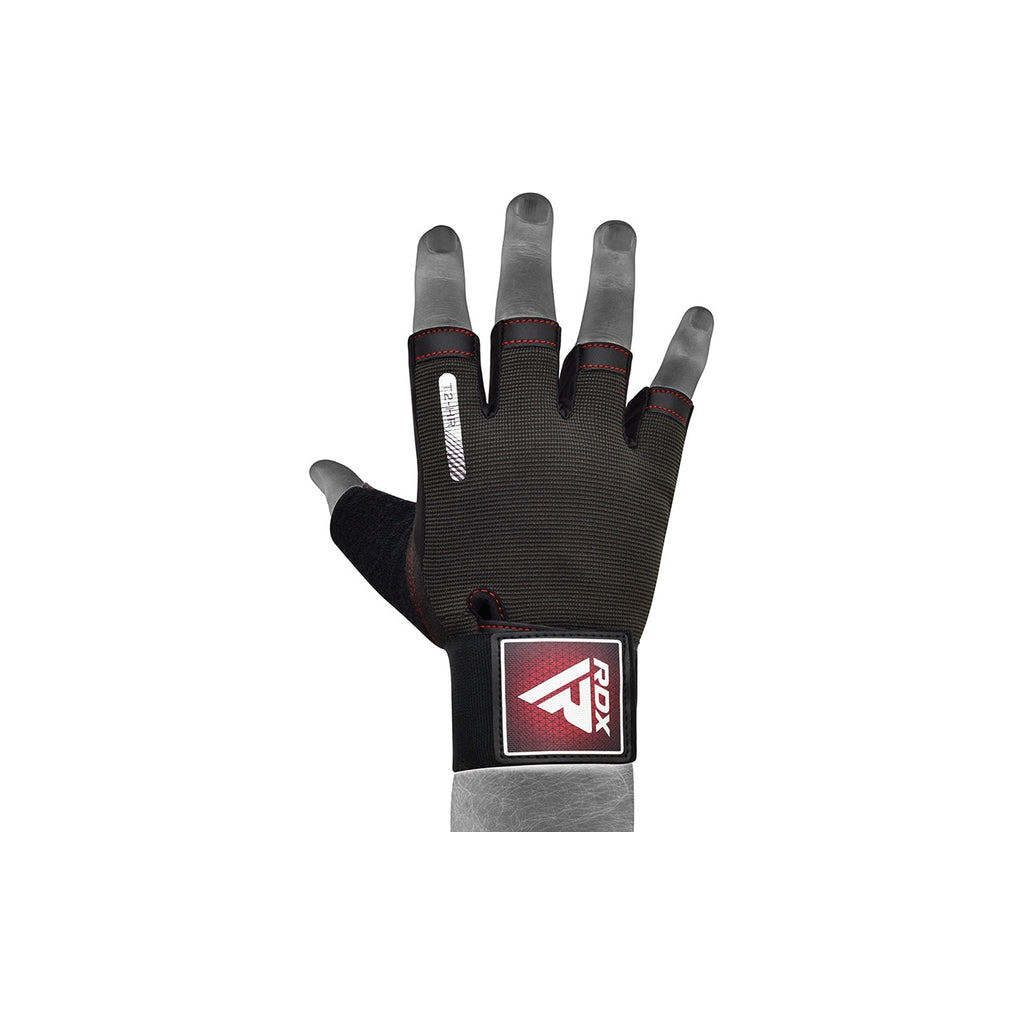 Рукавички для фітнесу RDX T2 Half Red S (WGA-T2HR-S) - зображення 2
