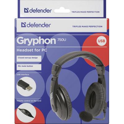 Навушники Defender Gryphon 750U USB (63752) - зображення 6
