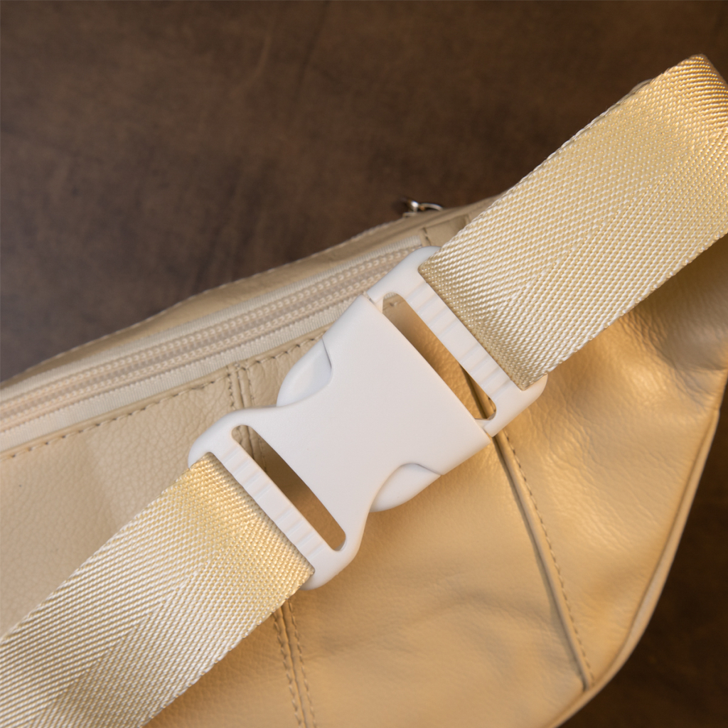 Сумка Vintage Бананка поясна унісекс Біла (20440) - зображення 9