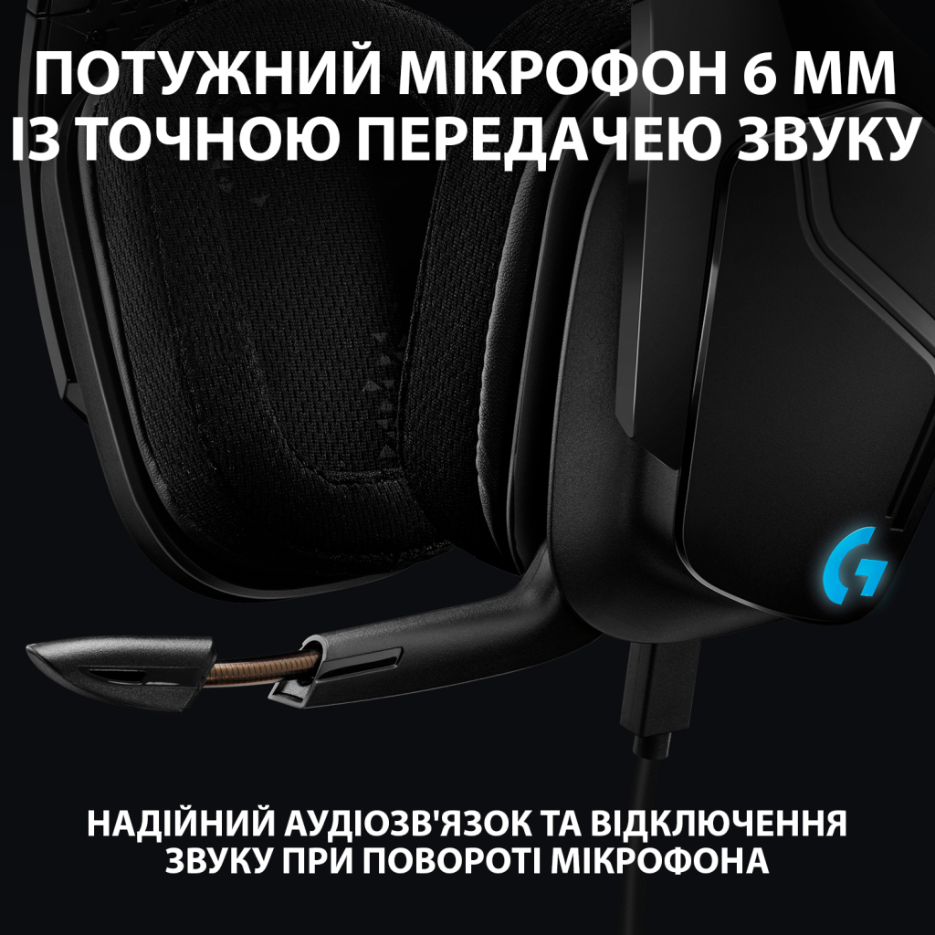 Навушники Logitech G635 Gaming Headset USB (981-000750) - зображення 7