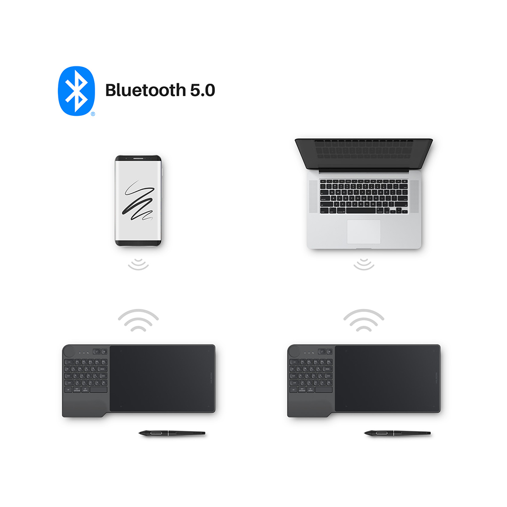 Графічний планшет Huion Inspiroy Keydial KD200 (KD200) - зображення 5