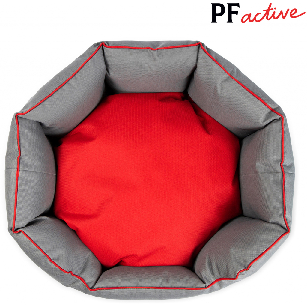 Лежак для тварин Природа "BOSPHORUS" 3 (95х78х24 см) Червоно-сірий (4823082417650) - зображення 3