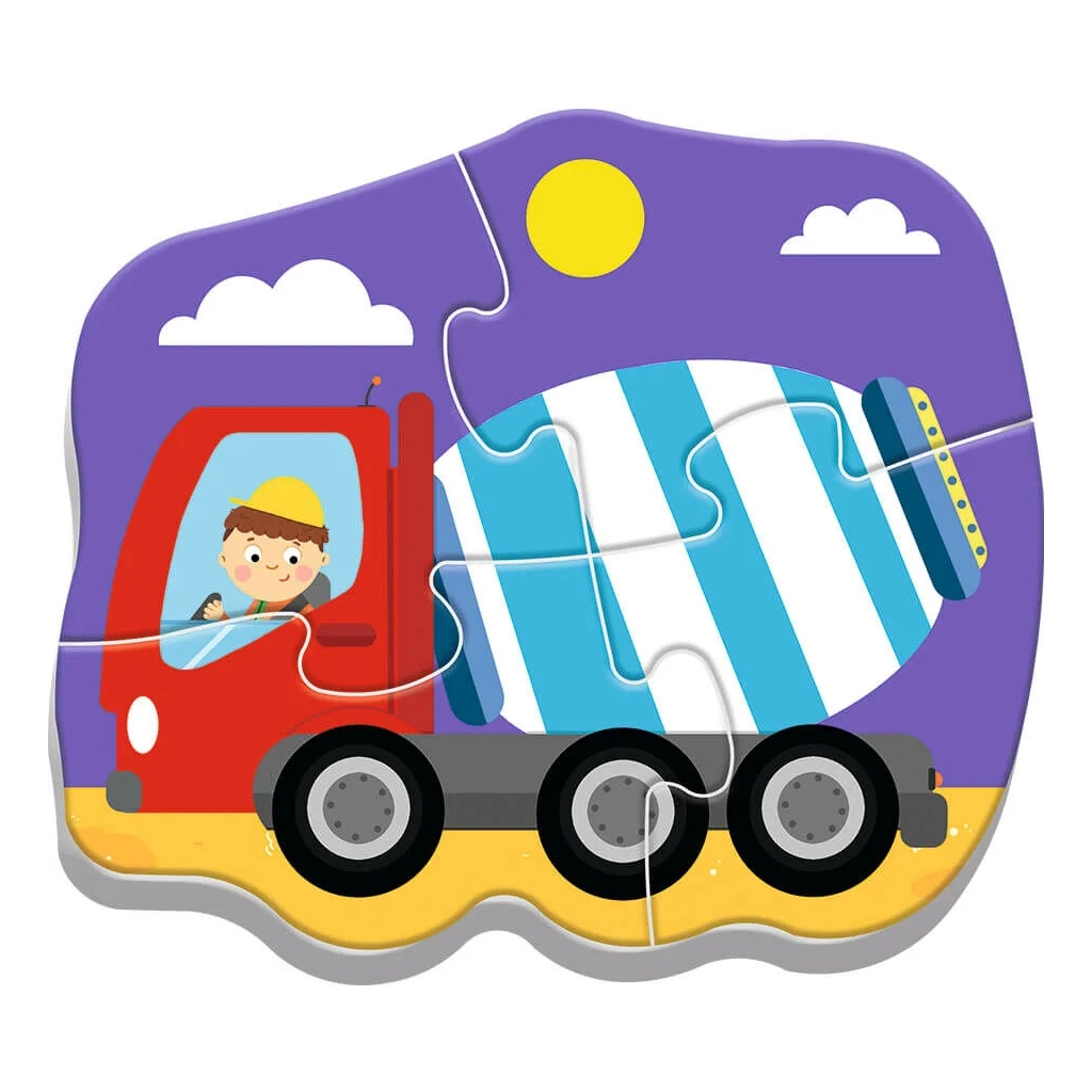 Пазл Trefl Baby Classic Транспортні засоби на будівельному майданчику (5900511360721) - зображення 3