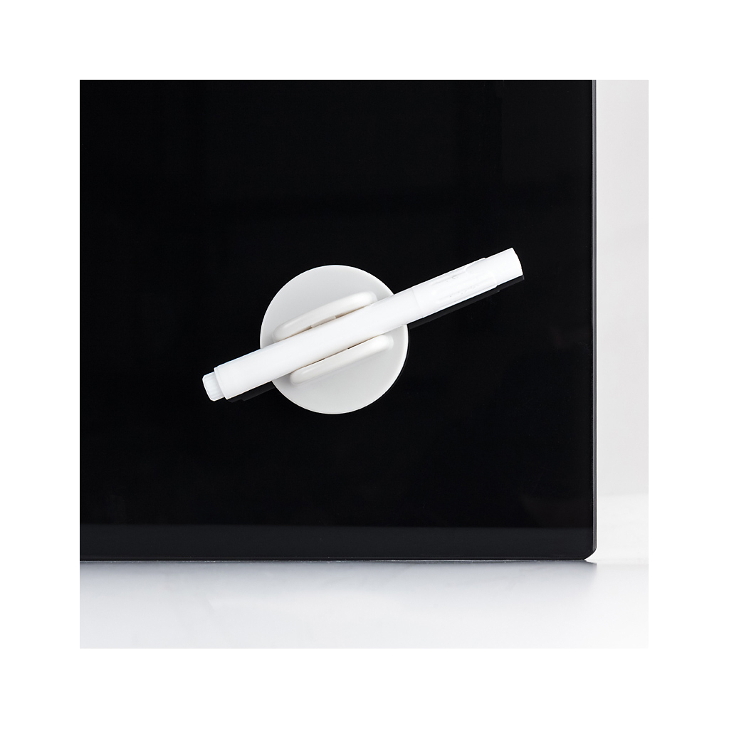 Офісна дошка Axent скляна магнітно-маркерна 90x120 см, чорна (9616-01-А) - зображення 3