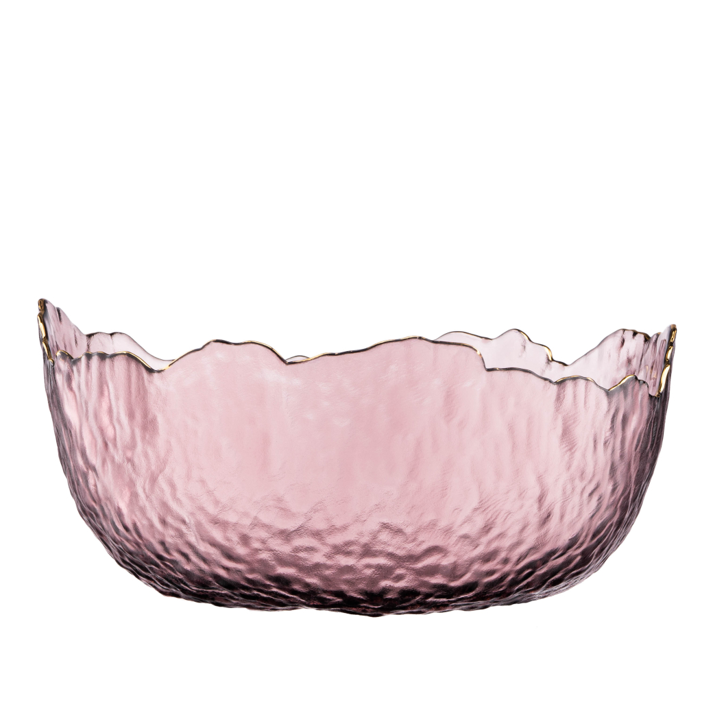 Салатник Ardesto Bell 19.5см, скло, рожевий (AR5005) - зображення 3